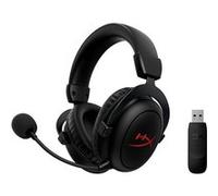 HyperXCloud Sans fil Core-CasquegamingsansfilpourPC,audiospatialDTSHeadphone:X,coussinetsenmousseàmémoiredeforme,cadreenaluminiumdurable, Noir