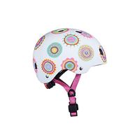 Micro | Casque Doodle Dots | Enfants | Finition Mate | Boucle Magnétique/Lumière LED intégrée | 2-5 Ans | Taille S