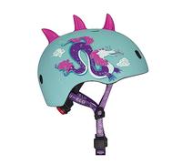 Micro | Casque Dragon 3D | Enfants | Finition Mate | Boucle Magnétique/Lumière LED intégrée | 2-5 Ans | Taille S