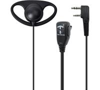 Micro-Casque en Forme de D Câbles spiralés Kenwood à 2 Broches Radios bidirectionnelles Compatible TI-F8+ Midland G10 G11V CT890 UV-82 UV5RA Montre Sécurité Airsoft