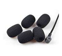 Micro-casque et micro cravate Noir lot de 10 Casque Mousse Microphone Couvre Bonnette anti-vent à filtre anti-pop Microphone Pare-brise Mousse Professionel pour réduire bruit