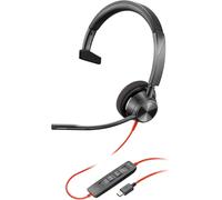 Micro-Casque Filaire Blackwire 3310 ¿ Perche De Microphone Flexible ¿ Conception Monaurale-Connexion À Un Pc/Mac Via Usb-C Ou Usb-A-Certifié Pour Microsoft Teams