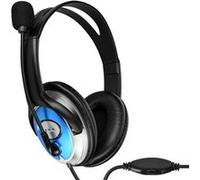 Micro Casque Filaire Double Jack 3.5mm avec Télécommande Volume LinQ Noir