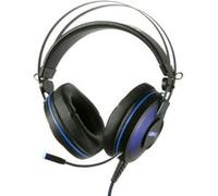 Konix Mythics PS-U700 Casque gaming filaire 7.1 pour PS4 – 50 mm, microphone, USB, 1,8 m – Noir/Bleu