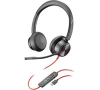 Micro-Casque Filaire Haut De Gamme Blackwire 8225 ¿ Annulation Active Du Bruit ¿ Son Binaural Hi-Fi - Connexion À Un Pc/Mac - Fonctionne Avec Teams,Zoom