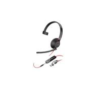Micro-casque - filaire - jack 3,5mm, USB-C - HP Inc. - Poly Blackwire 5210 - Blackwire 5200 series - micro-casque - sur-oreille - f
