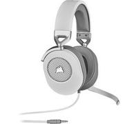 Corsair HS65 Surround Casque de Jeu Filaire Multiplateforme - Son Surround Dolby 7.1 - SonarWorks SoundID - Compatible iCUE - PC, Mac, PS5, PS4, Xbox, Nintendo Switch, Mobile - Blanc