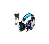 Micro Casque Gaming PS4, Casque Gaming Switch avec Micro Anti Bruit Casque Gamer Xbox One Filaire LED Lampe Stéréo Bass Microphone Réglable avec