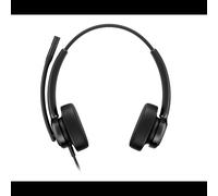 Micro-casque HP Poly Mission 425 USB filaire binaural avec microphone antibruit pour communication professionnelle