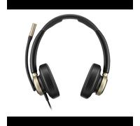 Micro-casque HP Poly Mission 825 USB filaire binaural avec ANC 4 micros pour professionnels référence C01FCAA