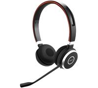 Micro-casque Jabra Evolve 65 MS Stereo - Noir - Perche télescopique - Bluetooth - Élimination du bruit