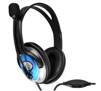 Micro Casque - LINQ - Double Jack 3.5mm - Antiparasite - Confortable - Télécommande Volume