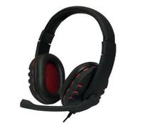 Micro-casque LOGILINK HS0033 Noir Rouge USB - PC/Jeux - Binaural - Suppresseur de bruit actif