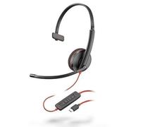 Poly Blackwire 3210 Casque Avec fil Arceau Appels/Musique USB Type-C Noir