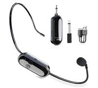 Micro Casque sans Fil, 2.4 G Micro sans-Fil, Microphone sans Fil avec 30M de Portée,Micros sans Fil pour Guide Touristique, Enseignant et Conférencier
