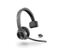 Micro-casque sans fil Poly Voyager 4310 UC (Plantronics), Micro-casque Bluetooth monaural avec microphone antibruit, Connexion à un PC/Mac/Téléphone portable via Bluetooth, Fonctionne avec Teams, Zoom