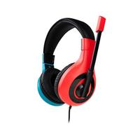 Micro casque stéréo filaire pour Nintendo Switch Rouge et bleu
