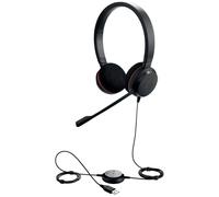 Micro-casque supra-auriculaire Jabra Evolve 20 filaire Stereo noir Suppression du bruit du microphone micro-casque, volum