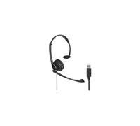 - Micro-casque - sur-oreille - filaire - USB-A - noir