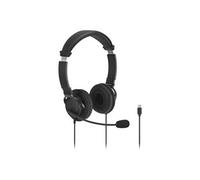 - Micro-casque - sur-oreille - filaire - USB-C - noir