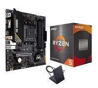 Micro Center AMD Ryzen 5 5500 Processeur de bureau avec carte mère ASUS TUF Gaming A520M-PLUS (WiFi) AM4 microATX (prise en charge M.2, Wi-Fi 802.11ac, DisplayPort, HDMI)