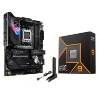 MICRO CENTER AMD Ryzen 9 9900X Processeur CPU avec ASUS ROG Strix X870E-E R2 Gaming WiFi ATX Carte mère WiFi ATX (WiFi 7, 5X M.2, PCIe 5.0, USB4 Type-C)