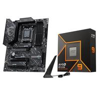 MICRO CENTER AMD Ryzen 9 9900X Processeur CPU avec carte mère MSI X870E Gaming Plus WiFi ATX, AM5, DDR5, PCIe 5.0, M.2 Gen5, Wi-Fi 7
