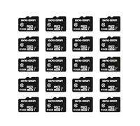 Micro Center Lot de 20 cartes mémoire flash micro SDHC classe 10 avec adaptateur pour stockage sur appareil mobile, téléphone, tablette, drone et enregistrement vidéo Full HD 80 Mo/s UHS-I, C10, U1 16