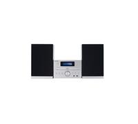 Thomson Micro-chaîne MIC122BT – MP3/CD/USB Bluetooth 50W, 30 stations, Bass Boost – Gris