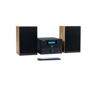 Thomson Micro-chaîne Bluetooth Radio CD MP3 DAB+ Noire/Bois