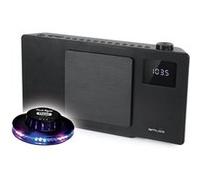 MICRO CHAINE CD M-60-BT - 2x20W - CD, CD-R/RW, MP3 - Radio FM Horloge, Réveil , CD, USB/Sonnerie - Bluetooth - Lumière OVNI