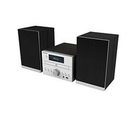 Thomson Micro-chaîne MIC122BT – MP3/CD/USB Bluetooth 50W, 30 stations, Bass Boost – Gris