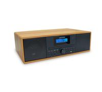 Mooov Micro-chaîne stéréo 477380 Bluetooth CD Radio FM USB Télécommande Effet bois