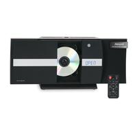 Micro chaine HiFi Stereo Bluetooth Lecteur CD vertical USB MP3 AUX Noir