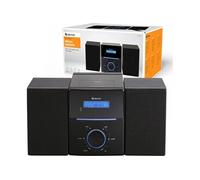Denver Chaîne stéréo MCA-240 – AUX, CD, FM, fonction réveil, télécommande, 2x20 W, noir