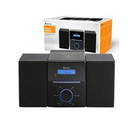 Denver Chaîne stéréo MCA-240 – AUX, CD, FM, fonction réveil, télécommande, 2x20 W, noir