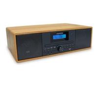 Mooov Micro-chaîne stéréo 477380 Bluetooth CD Radio FM USB Télécommande Effet bois