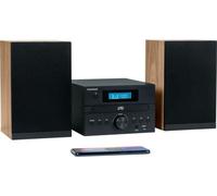 Micro Chaîne - THOMSON - Bluetooth - Radio - CD - MP3 - USB - DAB - Bois et noir