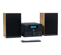 Micro Chaîne - THOMSON - Bluetooth - Radio - CD - MP3 - USB - DAB - Bois et noir Noir