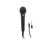 BoomToneDJ Microphone MIC10 Micro chant – Jack 3,5 mm + adapt. 6,35 mm, dynamique cardioïde, noir