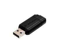 Verbatim Micro-clé USBPinStripe de 64 Go - noire