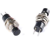 Micro commutateurs 10pcs PBS-110 7 mm Interrupteur de bouton-poussoir momentané Appuyez sur l'interrupteur réinitialisation momentanée SUR Hors micro commutateur normalement ouvrir non(Nero)