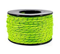 Micro cordon - Bobine de 45,4 m de 1,18 mm de résistance minimale à la rupture Paracorde (1 paquet, vert fluo réfléchissant)