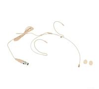 Micro cravate à double crochet d'oreille pour conférences, spectacles en direct, théâtre (D)