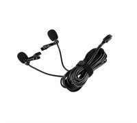 Micro cravate Lavalier à condensateur type c, Mini Microphone Portable à clipser, Studio Audio, filaire, pour téléphone, ordinateur Portable, 2.5m