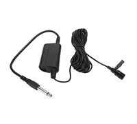 Micro-Cravate Lavalier, Micro à Condensateur Omnidirectionnel, Prise Jack 6,35 Mm, Mini Clip en Métal, pour Jouer de la Guitare, des Saxophones, des Trompettes, des Violons, 16,4 Pieds