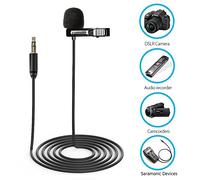 Micro-cravate (Lavalier) omnidirectionnel qualité Broadcast Saramonic SR-XLM1 avec câble de sortie mini jack TRS 3.5 mm pour appareils photo DSLR, caméscopes, enregistreurs et périphériques Saramonic