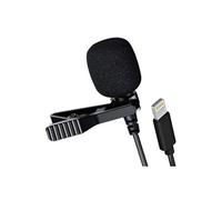 Micro-cravate Lightning avec Réduction de bruit Clip Rotatif 1.5m Noir