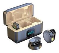 Micro Cravate Sans Fil avec attache magnétique Preisku, interface pour IOS, Réduction du bruit, affichage numérique G