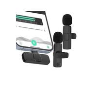 Micro cravate sans fil avec Récepteur Lightning pour iPhone Noir